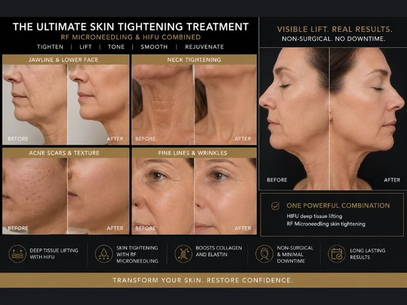 Results of combined treatment for the ultimate skin tightening treatment Brentford