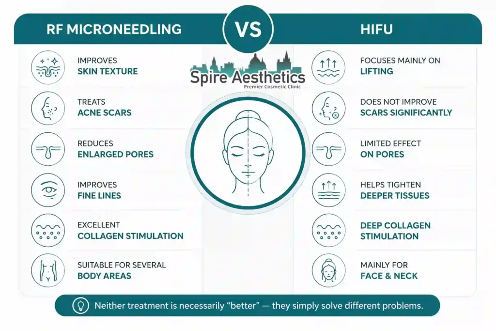 RF Microneedling vs HIFU: Which Treatment Gives Better Results Brentford?